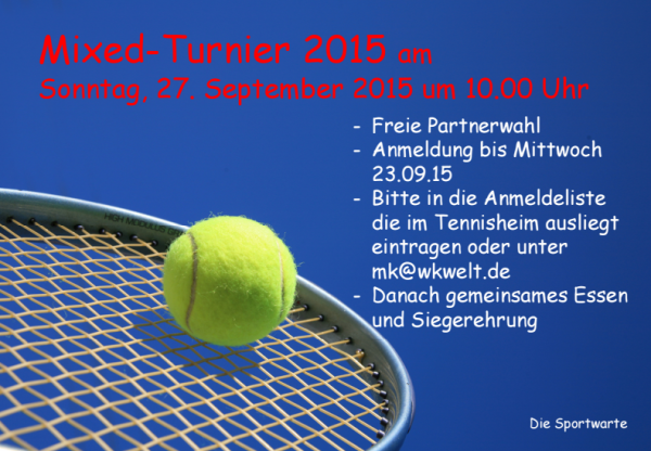 Mixed-Turnier 2015