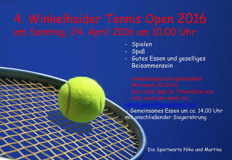 Schleifchenturnier 2016 Winkelhaid